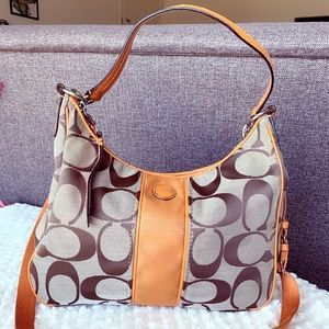 COACH signature shoulder bag
